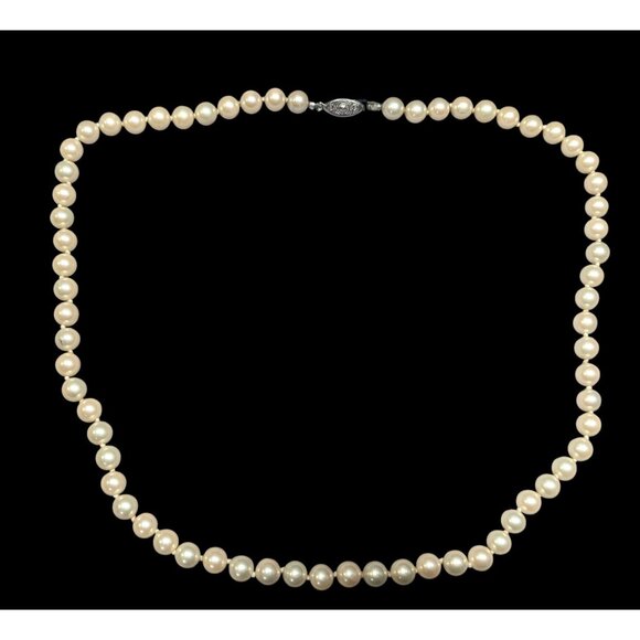 Jewelry - Vintage Glam Glass Pearl Beaded Necklace